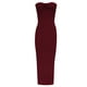 thumbnail image 5 of VISgogo Vestido Delgado para Mujer Color Sólido Cruzado Hombro Diseño Punto Versátil Elegante Vestido de Cóctel VISgogo moda, 5 of 9