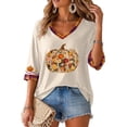thumbnail image 7 of mgoYE Womens Halloween T Shirts Short Sleeve Casual T-Shirt Ladies Comfortable Printed Shirt Fall Fashion, 7 of 7