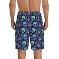 thumbnail image 4 of Lsque Skull flower cute Mens Sleep Pajama Shorts,Short Pajama Pants, Cotton Ultra-Soft Knit-4X-Large, 4 of 9