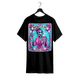 thumbnail image 1 of Graphic vintage tee Men's "Mentally ill But Totally Chill" Skeleton Coffee Tarot Graphic T-Shirt - Black, 100% Cotton, Relaxed Fit, Machine Washable, all-Season Comfort, 220g, Shirts, 1 of 6