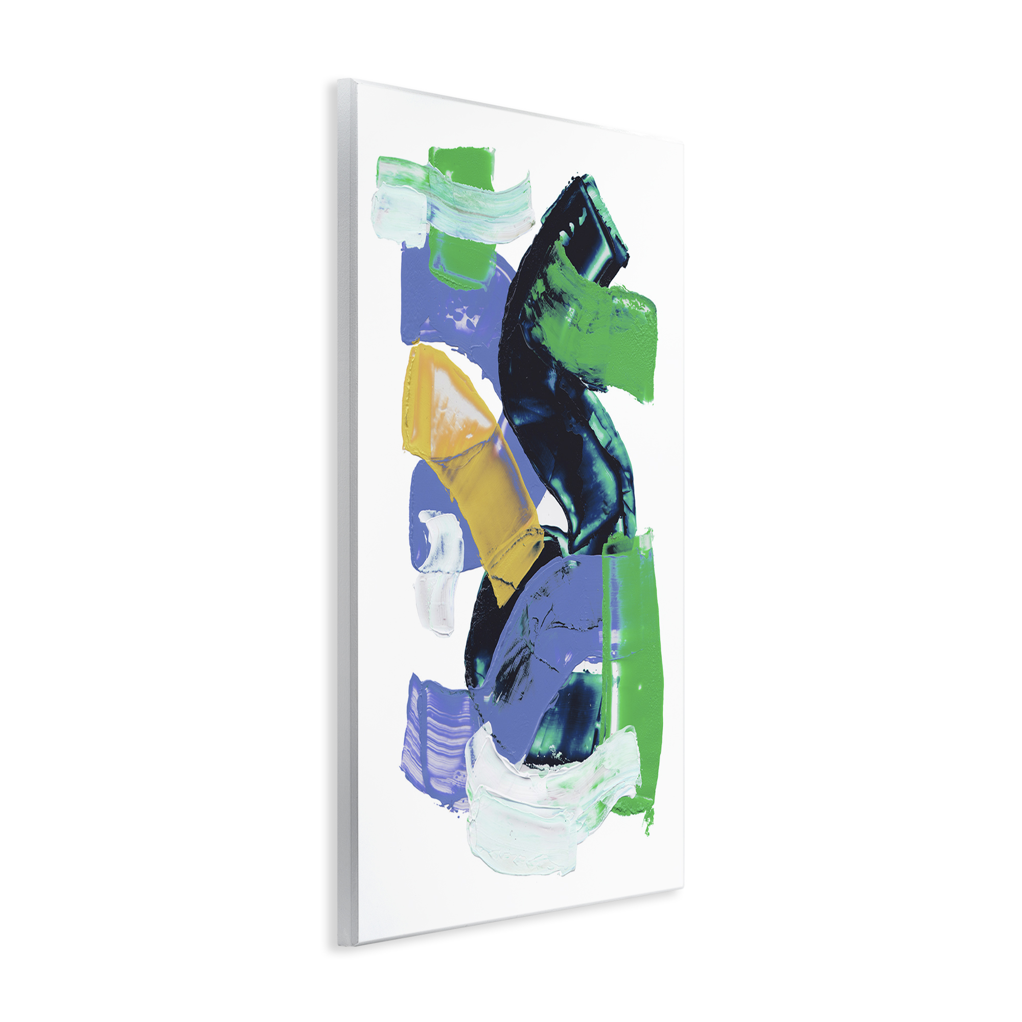 Stupell Industries Expressive Bold Brush Strokes Abstract Painting Unframed Art Print Wall Art, 13 x 19