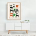 thumbnail image 3 of Please have a seat 02 - Illustration Pop Art Modern Art Abstract Mid-Century Modern Geometric Minimalist Unframed Wall Art Print 18 x 24 inches, 3 of 4