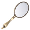 thumbnail image 2 of SHISUYAN Retro Handheld Compact Mirror Portable Metal Makeup Mirror for Home Travel, 2 of 8