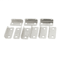 thumbnail image 3 of 100 Pcs Home Office Silver Tone Metal Right Angle Drawer Lock Strike Plate, 3 of 3