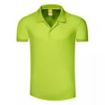 thumbnail image 5 of Camisa polo cómoda e informal para hombre y mujer, de manga corta, con cuello anudado, de algodón, para tenis, uniforme de equipo, ropa de trabajo, logotipo imprimible, 5 of 5