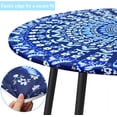thumbnail image 3 of Round Elastic Tablecloth Fitted & Waterproof 36"-44" Round Tables, 3 of 6