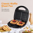 thumbnail image 2 of Fabricantes Waffle Belgian S Non stick Anti-Salding para bocadillos hamburguesas, 2 of 9