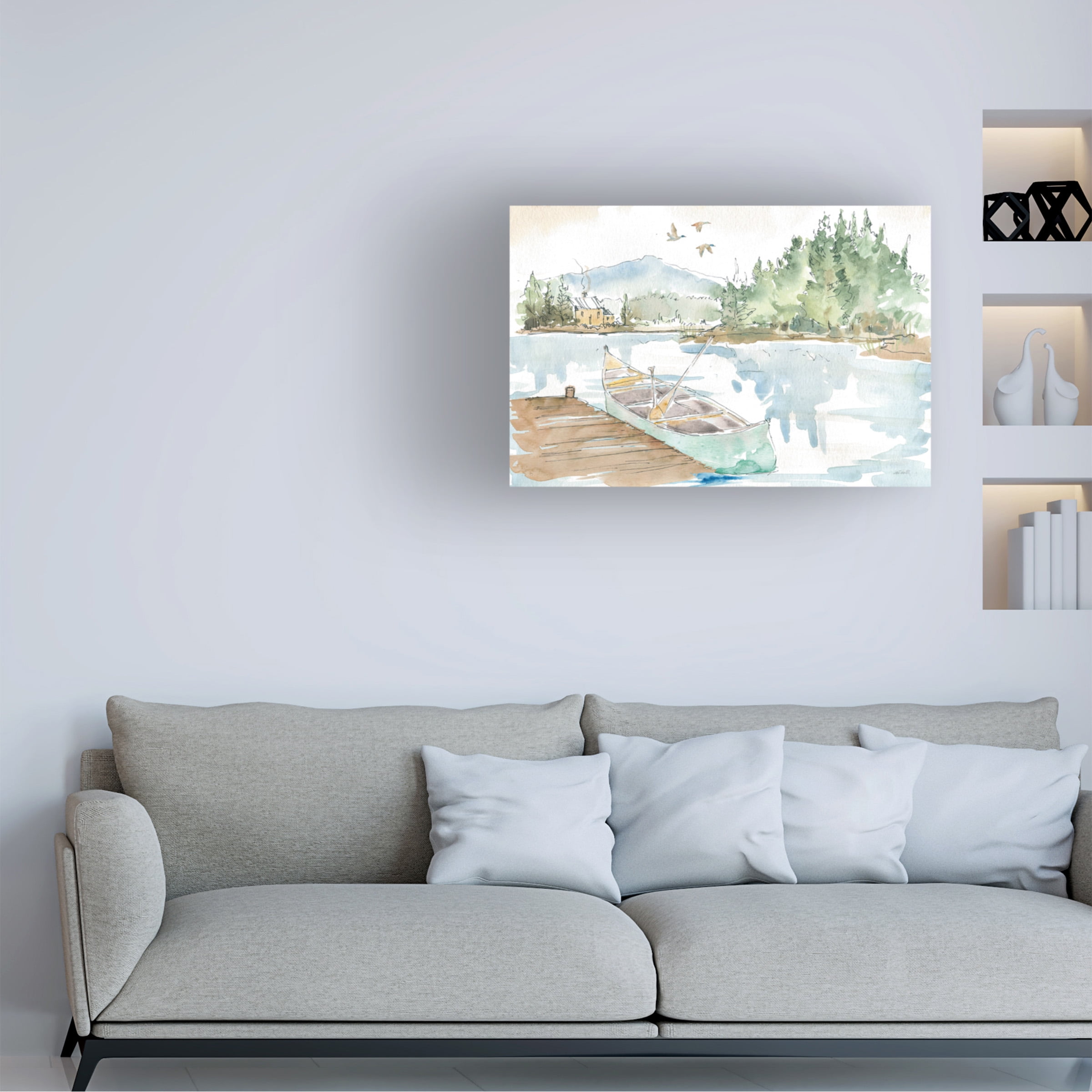 Anne Tavoletti 'Lakehouse I' Canvas Art