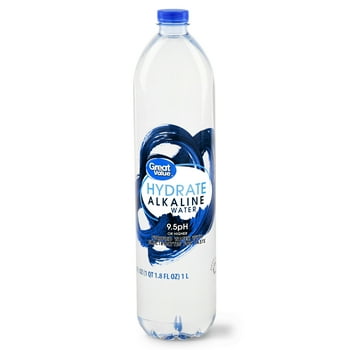 Great Value Hydrate Alkaline Water, 33.8 Fl Oz, Bottle