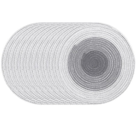 

10PCS Cotton Place Mats Placemats Heat Resistant and Wear-Resistant Suitable for Households Kitchens Restaurants Tables and Hotels Gray