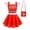 Dress+Bag, variant on Girls Zombie Cheerleading Dress Halloween Fancy-Dress Costume Outfit 3-8T