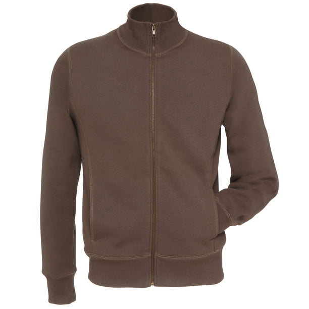 B&C - Top forro polar con cremallera Modelo Spider hombre caballero (Marrón used)