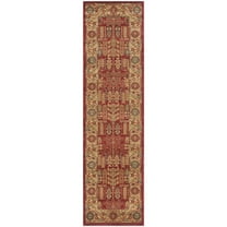 SAFAVIEH Mahal Phylliss Oriental Runner Rug, Red/Natural, 2'2" x 8'