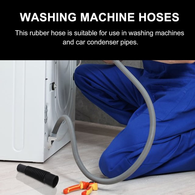 unbranded Washing Machine Rubber Hose Durable Wear Resistant Black Hose for Pool and Vehicle Cooling Use