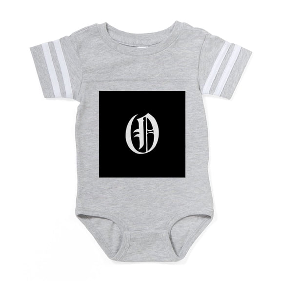 CafePress - Gothic Initial O - Cute Infant Baby Football Bodysuit