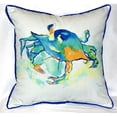 thumbnail image 4 of Betsy Drake ZP107 Orange Crab Indoor & Outdoor Throw Pillow- 22 x 22 in., 4 of 4
