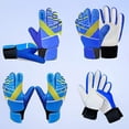 thumbnail image 2 of Beoub Goalkeeper Goalie Soccer Gloves Ages 5-7 Years Old Kids Youth Goal Keeper Field Player Glove Boys Girls Blue Pro Anti-Slip Latex Palm Pu Hand Back Size 5, 2 of 7