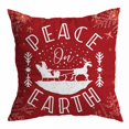 thumbnail image 2 of Bobasndm Christmas Pillow Cover 18 x 18 Inches, Christmas Theme Series Letter Print Winter Red Pillowcase, Decorative Pillow Covers for Home Sofa Christmas Decor, 2 of 9
