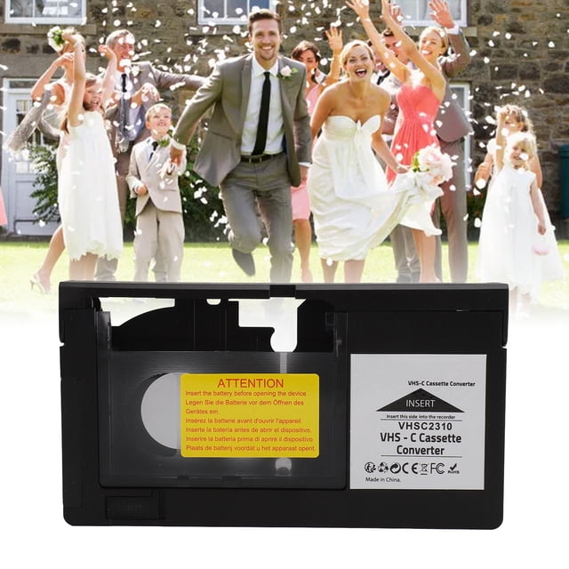 Convertidor De Casete, Videocámaras Compactas Que Funcionan Con Baterías Adaptador De Casete Operación Simple Grabación De Reproducción Motorizada Para Cintas S-VHS-C S-VHS