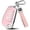 B:pink, variant on Key Fob Cover Compatible with Audi A1 A3 Q3 Q7 R8 A6L TT 3 Button Flip Key Keychain Case Holder Protector,A:green