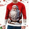 thumbnail image 4 of Afdoent Sweatshirts For Men Christmas Crew Neck Sports Short Sleeve Winter Crew Neck Sweatshirt Winter Warm Pullover, 4 of 4