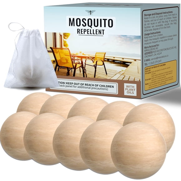 Bolas repelentes de mosquitos NeoLuxeZon para patio, interior y exterior