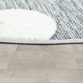 thumbnail image 2 of Paco Home Round Kids Rug Cuddly Moon and Stars Motif Indoor & Outdoor grey - 5'3" Round, 2 of 5