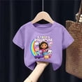 thumbnail image 2 of Gabbys-Camiseta de casa de muñecas para niña, ropa de dibujos animados para niño, Tops de manga corta para bebé, camisetas suaves Kawaii, ropa para niños, 2 of 5