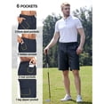 thumbnail image 5 of PULI Men’s Golf Hybrid Dress Shorts Lightweight Quick-Dry Summer Flat Front Casual Shorts with Pockets, 5 of 7