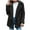 Black, variant on IROINNID Women's Jacket Shearling Jacket Notch Lapel Solid Color Long Sleeve Casual Ladies Warm Jacket Winter Lamb Woolen Outerwear, Black