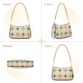 thumbnail image 7 of FORMRS Womens Shoulder Bag with Chain Strap Clutch Purse Cute Tote Handbag, Green Symmetrical Stars, 7 of 7