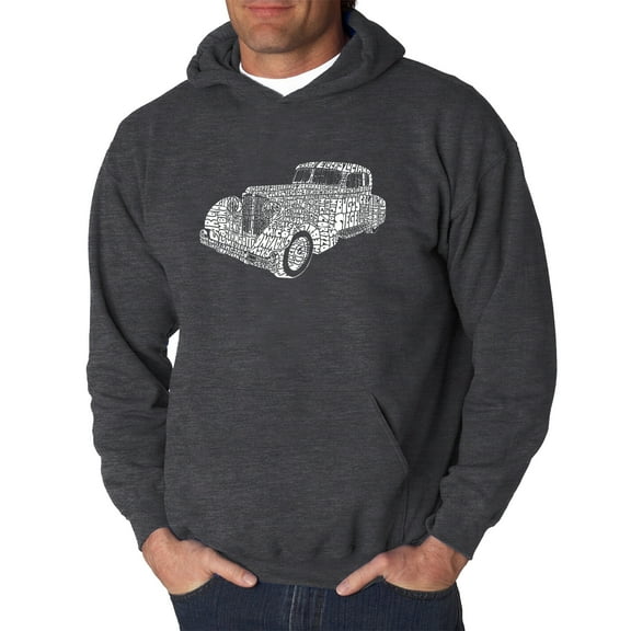 LA Pop Art Men's Word Art Hooded Sweatshirt - Mobsters