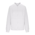 thumbnail image 4 of Women's Waffle Knit Full Zip Jacket 2025, Textured Lightweight Long Sleeve Casual Outerwear with Soft Comfort Fabric for Spring Autumn Winter Season, Daily Wear and Street Fashion White S, 4 of 6