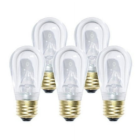 

S14 LED Festive Bulbs | Smooth | E26 Base - Large Bulbs Fit Standard Lamp Sockets