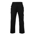 thumbnail image 4 of LWavelet Mens Striped Linen Pants Elastic Waist Drawstring Summer Casual Pants Black L, 4 of 8