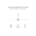 thumbnail image 5 of Ventilador De Techo 56 Pulgadas Recto 3 Aspas 5 Velocidadesb BLANCO BLANCO, 5 of 5