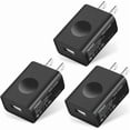 thumbnail image 1 of ccwonima USB Wall Charger, 3-Pack 5V 2A Power Adapter Universal Travel USB Plug Cell Phone Block Cube Compatible With iPhone, iPad, Google Nexus, Samsung, LG, HTC, Moto, Kindle and More, 1 of 1