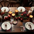 thumbnail image 2 of DriftAway Christmas Checkered Tartan Placemats Set of 4 Linen Red and Green Buffalo Plaid Xmas Washable Table Mats Winter Holiday Kitchen Christmas Mats for Table Decor Country 12 x 18 Inch Placemats, 2 of 7