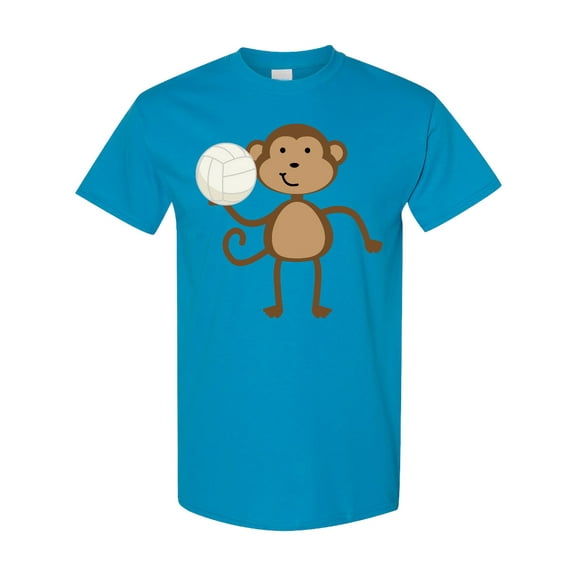 Inktastic Volleyball Monkey Boy T-Shirt