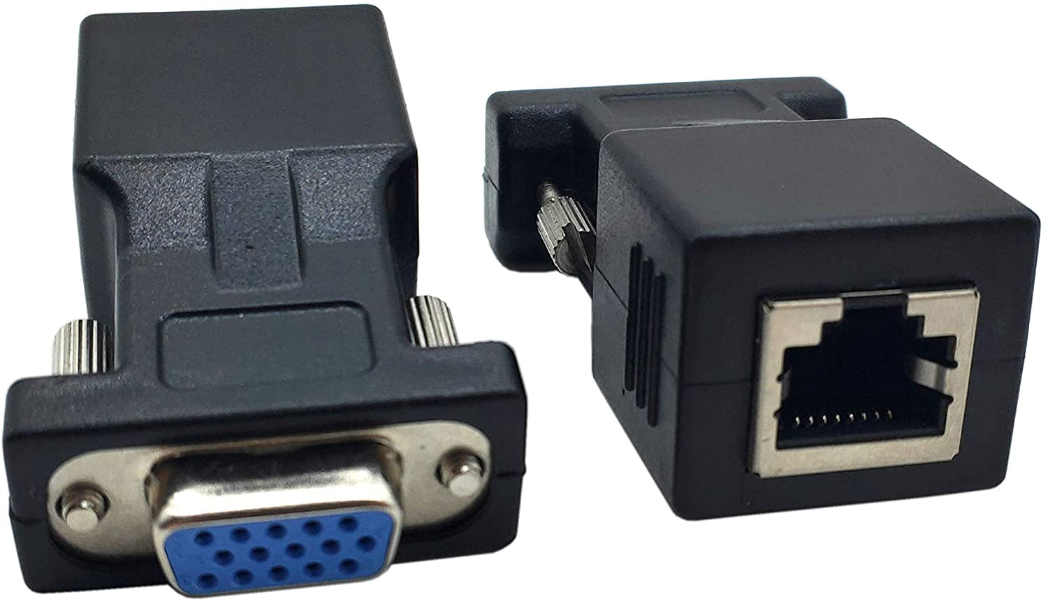 Haokiang VGA Extender Over Adapter, (2Pack) VGA 15 Pin Female