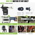 thumbnail image 3 of 48V500W BAFANG BBS02B Mid Drive Motor Electric Conversion Kit with EKD01 Display 44T Chainwheel For 68-73mm Mountain Ebike Road Bike with 48V17.5AH Rear Rack Battery, 3 of 7