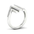 thumbnail image 2 of 1/4Ct TDW Diamond 10K White Gold Parallel Line Ring (I-J, I2), 2 of 5
