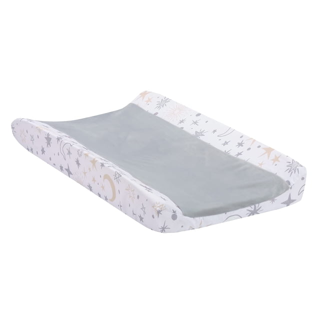 Funda para cambiador Lambs & Ivy Goodnight Moon, blanco/gris