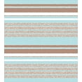 thumbnail image 3 of Aqua Duvet Cover Set, Horizontal Stripes Lines Vintage Grunge Style Ocean Seem Pattern Image, Decorative 3 Piece Bedding Set with 2 Pillow Shams, Queen Size, Seafoam Umber and White, by Ambesonne, 3 of 3