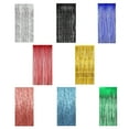 thumbnail image 5 of Aluminum Foil Streamers Colorful Metallic Tinsel Fringes Curtain Backdrop Holiday Supplies Graduation Party Decoration, 5 of 5