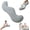 Gray, variant on Pea Pod Body Pillow for Side Sleepers, Ergonomic Support for Hips and Legs, Ice Silk Fabric with Cooling Memory Foam, Suitable for Heights Under 165 cm (Gray)
