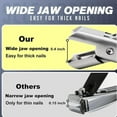 thumbnail image 5 of Sherum Nail Clippers, Comfort Clip Nail Clipper, Toe Nail Clippers for Thick Nails, Anti Splash Stainless Steel Nail Clippers, Sharp Stainless Nail Clipper with Catcher for Men Women, 5 of 7