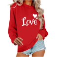 thumbnail image 3 of Odbmxy Cute Sweatshirts for Women Plus Size Long Sleeve Womens Plus Size Tops Holiday Heart-shaped Valentines Day Tops, 3 of 8