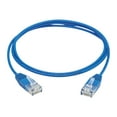 thumbnail image 2 of Eaton Tripp Lite Series Cat6 Gigabit Molded Ultra-Slim UTP Ethernet Cable (RJ45 M/M), Blue, 3 ft. (0.91 m) - Network cable - RJ-45 (M) to RJ-45 (M) - 3 ft - 0.1 in - UTP - CAT 6 - molded, stranded - blue, 2 of 4