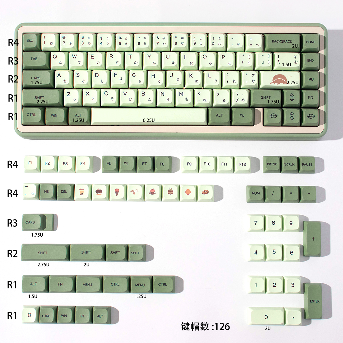 MiFuny CORNE V4 Split Keyboard Kit Collocation Japanese Keycap Wired RGB Hot-swappable Support VIAL Left and Right Hand Split Keyboard